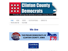Tablet Screenshot of clintoncountydemocrats.org